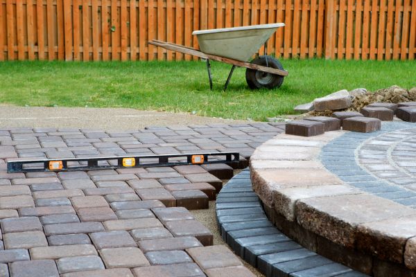 Patio Brick Installation in Traverse City